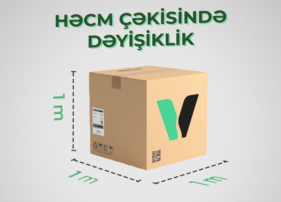 Həcm Çəkisi 1 metrə yüksəldildi 